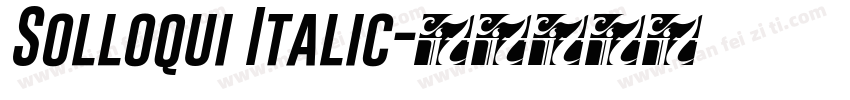Solloqui Italic字体转换